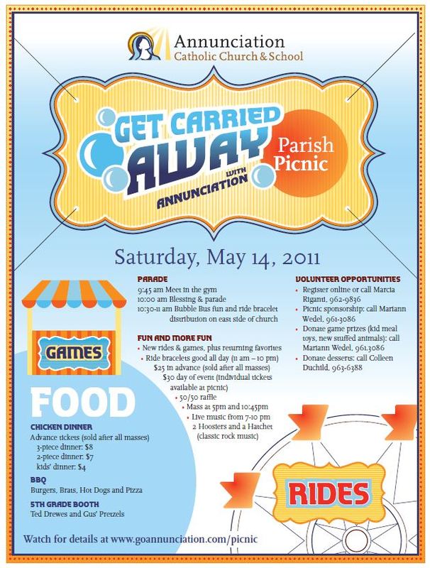 Parish Picnic Online PreOrder Forms and Flyers